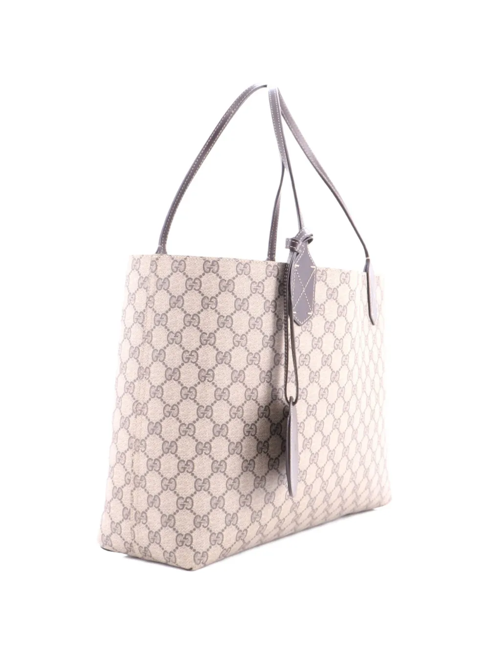 Gucci Pre-Owned Reversible GG Coated Canvas with Leather Medium tote bag - Marrone