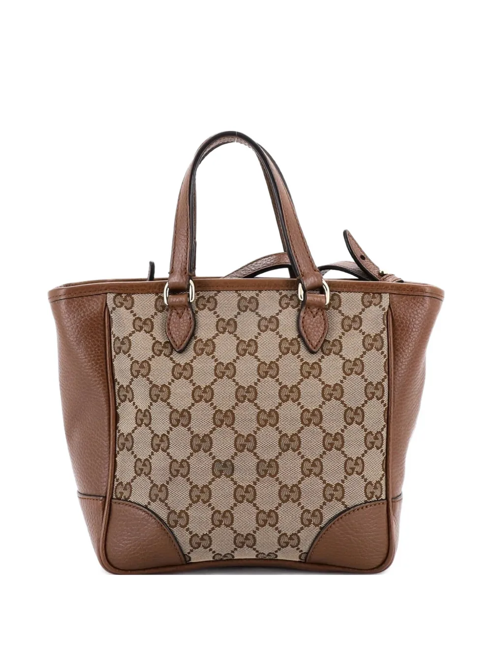 Gucci Pre-Owned Borsa a tracolla Bree piccola convertibile in tela GG e pelle - Marrone