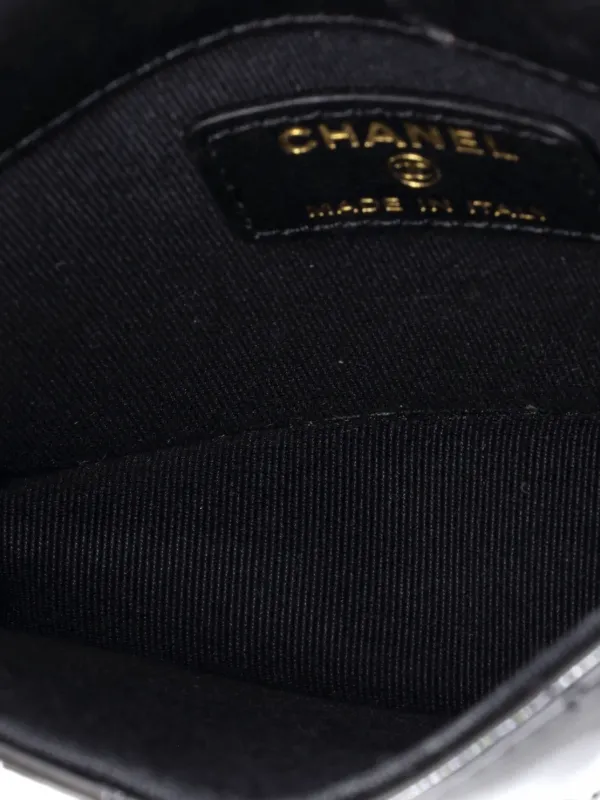 CHANEL Pre-Owned ハート チェーン フラップ マトラッセ エナメル ミニ