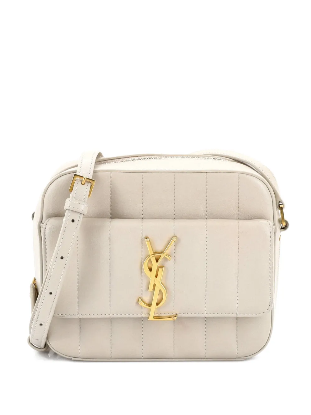 Saint Laurent Pre-Owned Vicky Camera Bag Vertical Quilted Leather Toy crossbody bag - Toni neutri