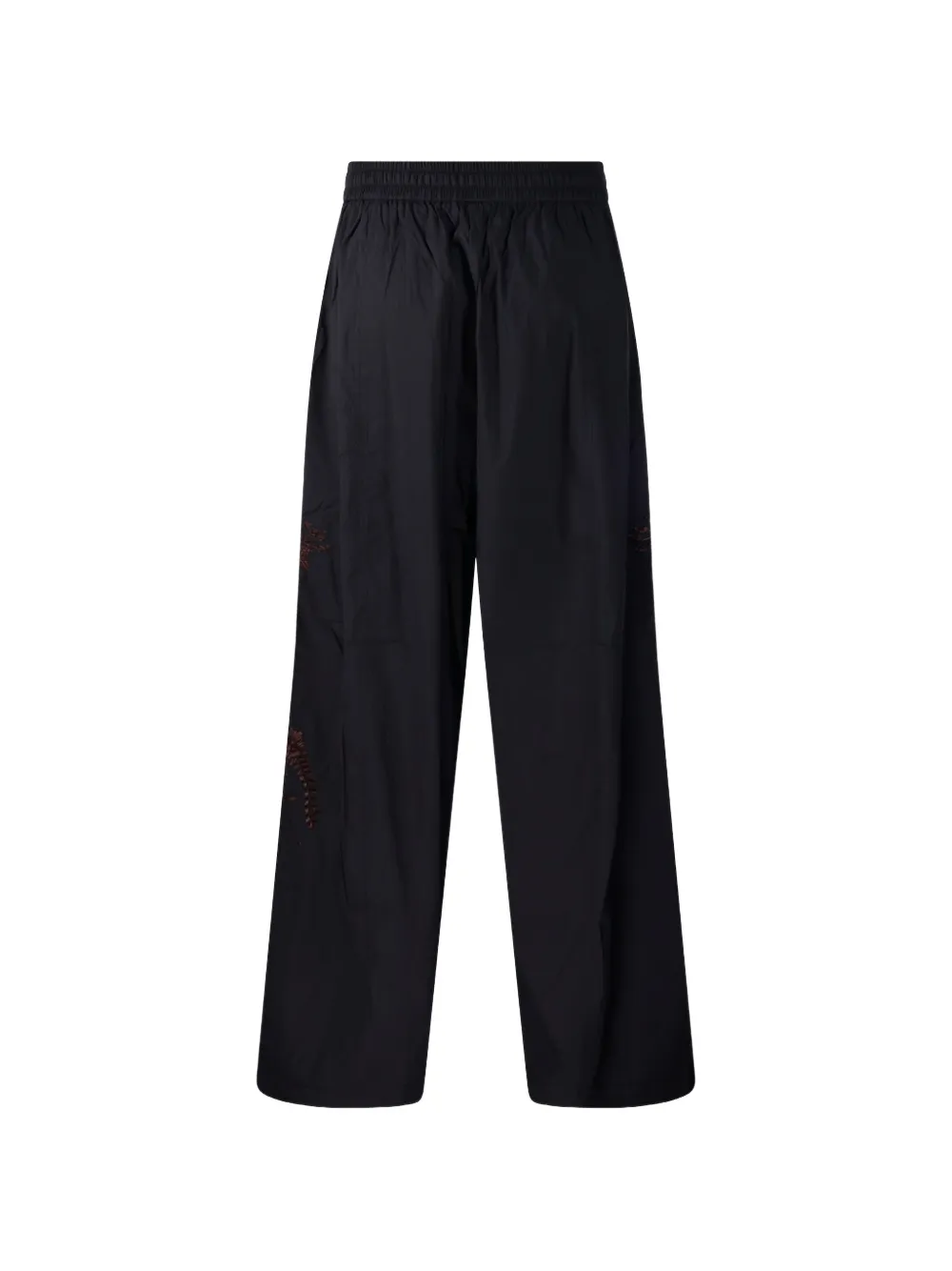 P.A.R.O.S.H. Broek met geborduurde bloemen Zwart