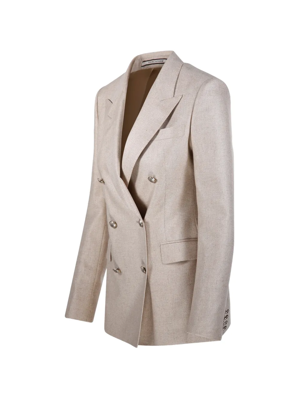 Tagliatore Jack met dubbele rij knopen Beige