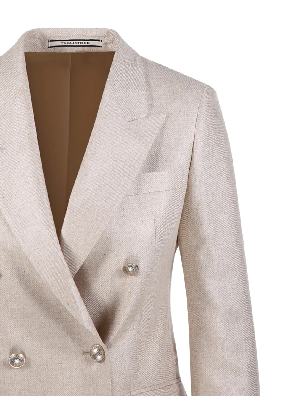 Tagliatore Jack met dubbele rij knopen Beige