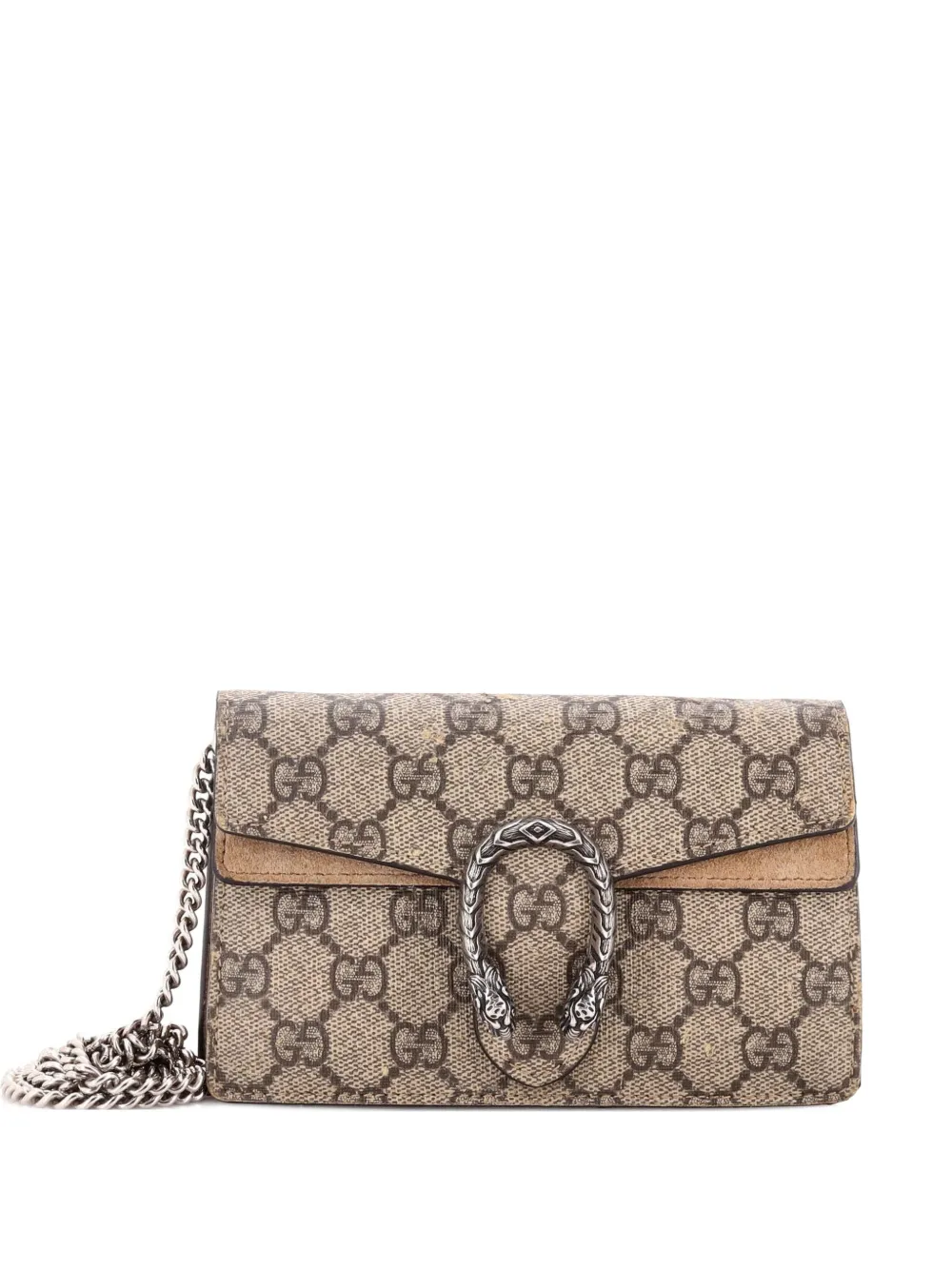 Gucci Pre-Owned Dionysus Bag GG Coated Canvas Super Mini crossbody bag - Marrone