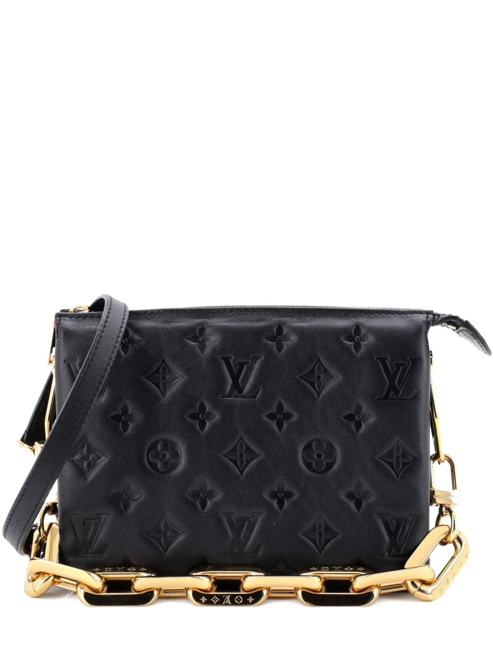 Louis Vuitton Pre-Owned Coussin Bag Monogram Embossed Lambskin BB crossbody bag - Nero