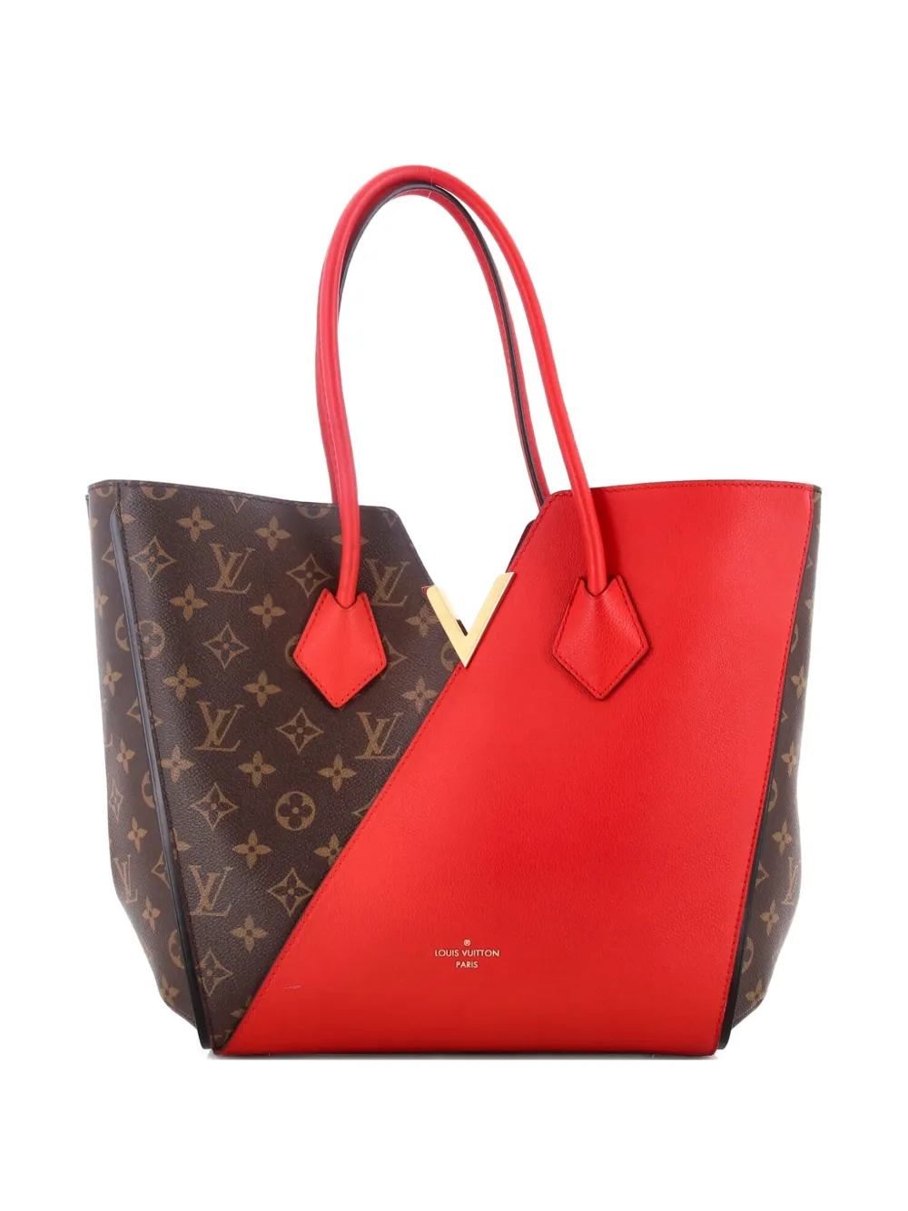 Louis Vuitton Pre-Owned Kimono Handbag Monogram Canvas and Leather MM tote bag - Braun