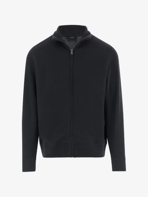 Vince crew-neck zip-up cardigan