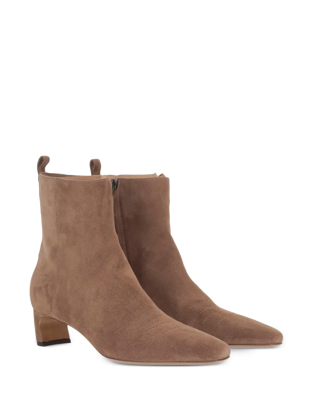 Sartore pointed-toe ankle boots Beige