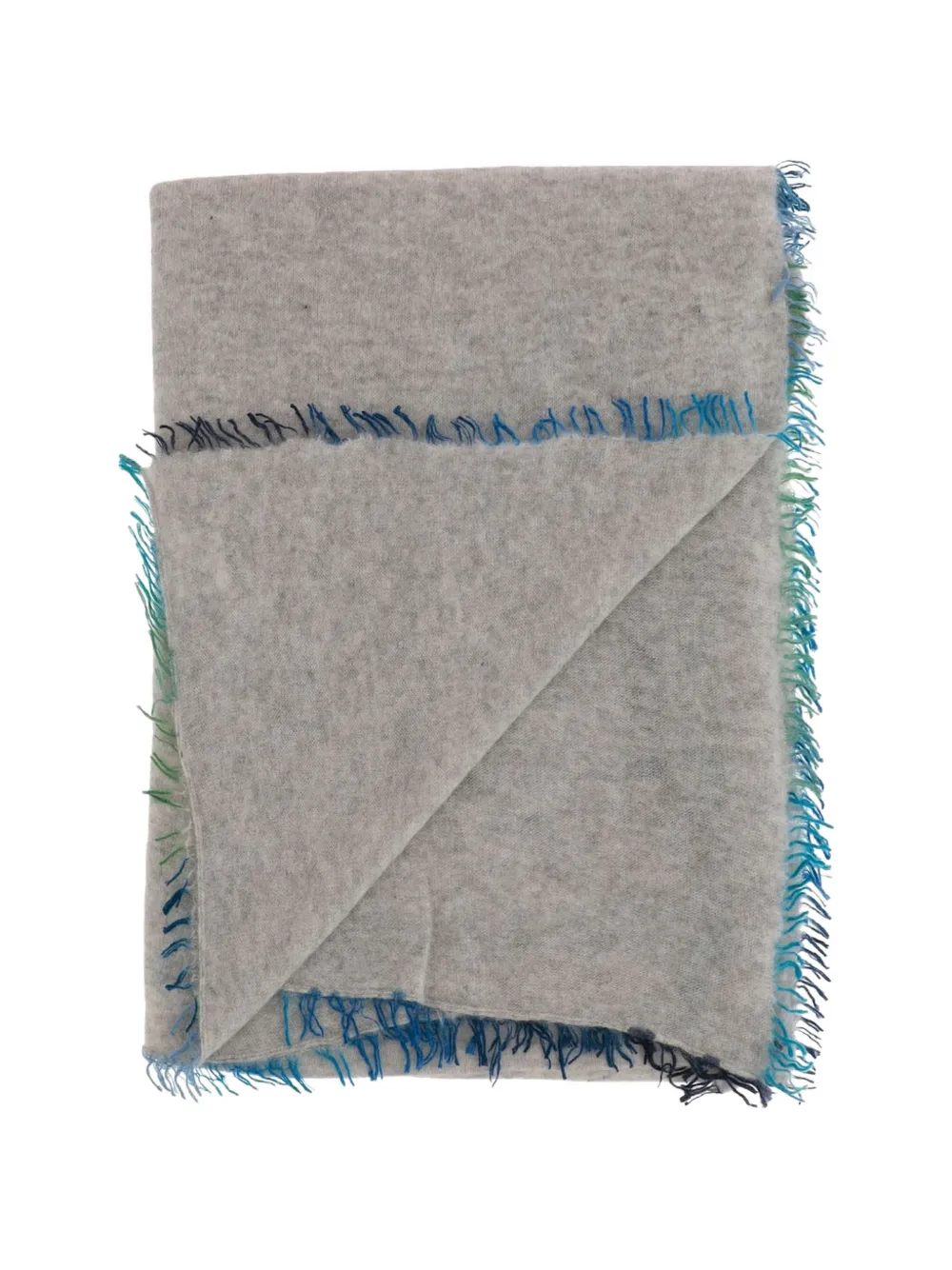 Faliero Sarti fringed scarf - Grigio