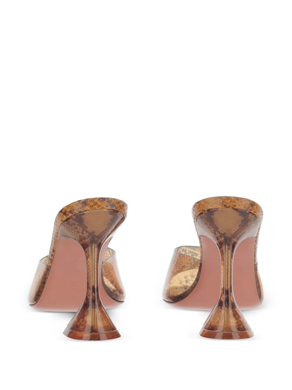 Amina Muaddi Lupita Glass Slipper mules Bruin