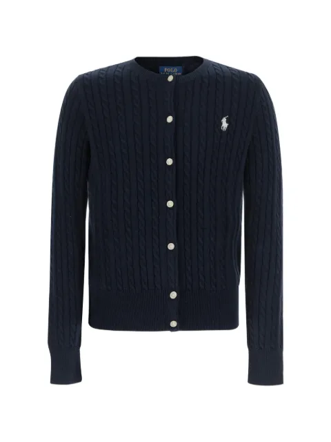POLO RALPH LAUREN KIDS cable-knit crew-neck cardigan