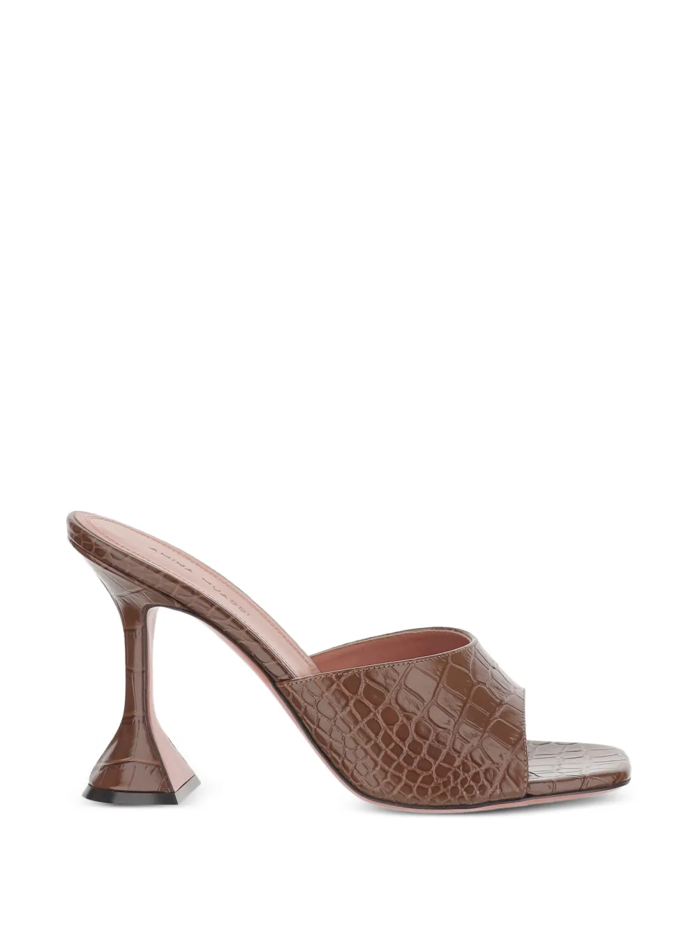 Amina Muaddi Lupita Slipper embossed mules Bruin
