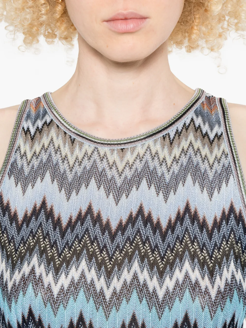 Missoni Spencer met ronde hals Blauw