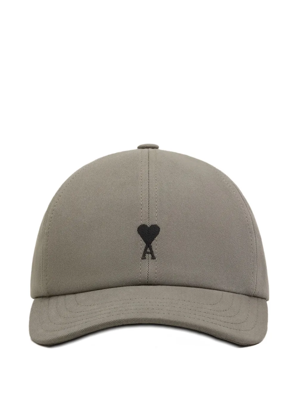 AMI Paris Ami de Coeur embroidery cap - Grigio