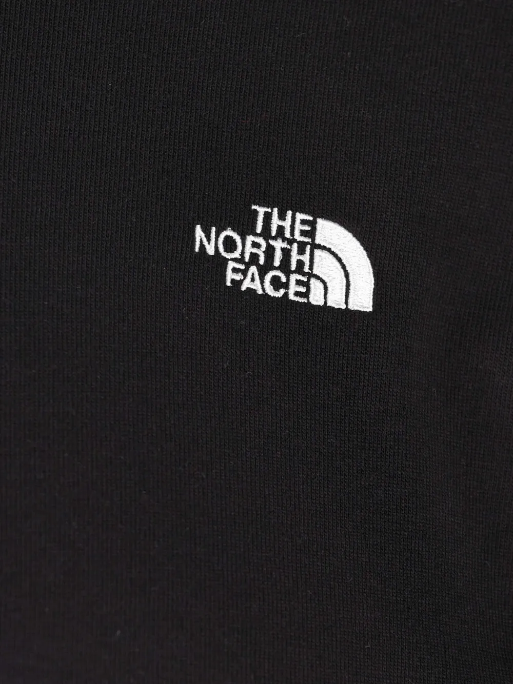 The North Face T-shirt met geborduurd logo Zwart