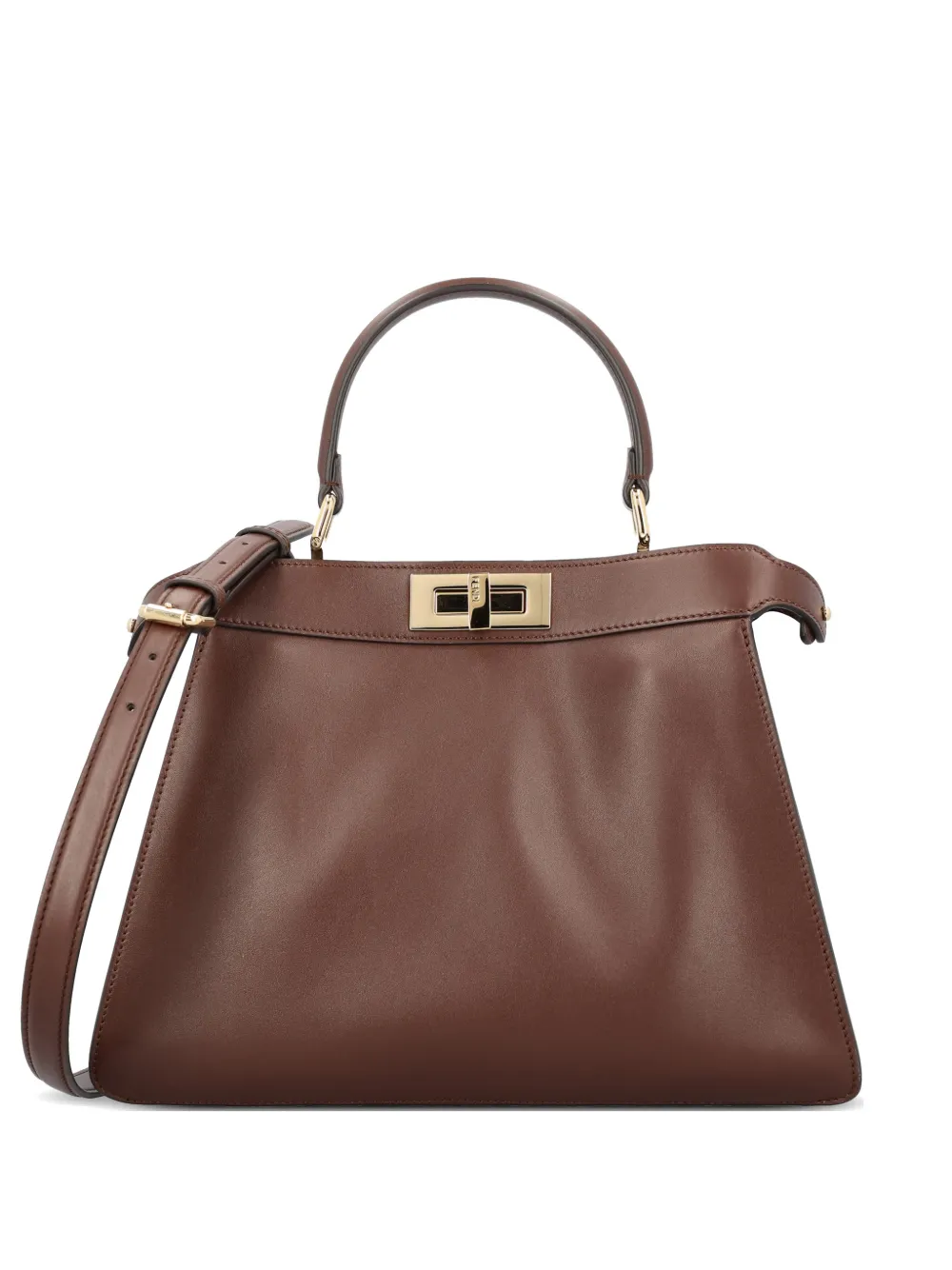 FENDI Borsa tote Peekaboo ISeeU media - Marrone