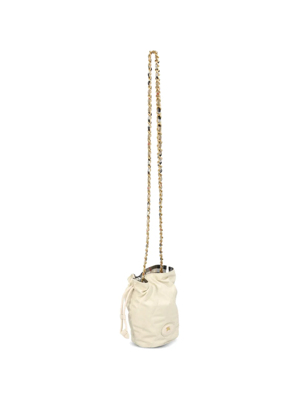Burberry Bucket-tas met logoplakkaat Beige