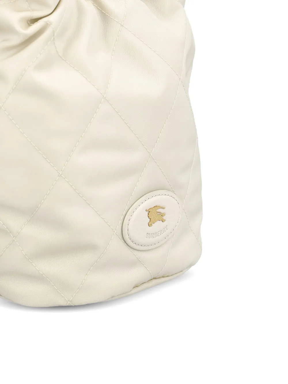 Burberry Bucket-tas met logoplakkaat Beige