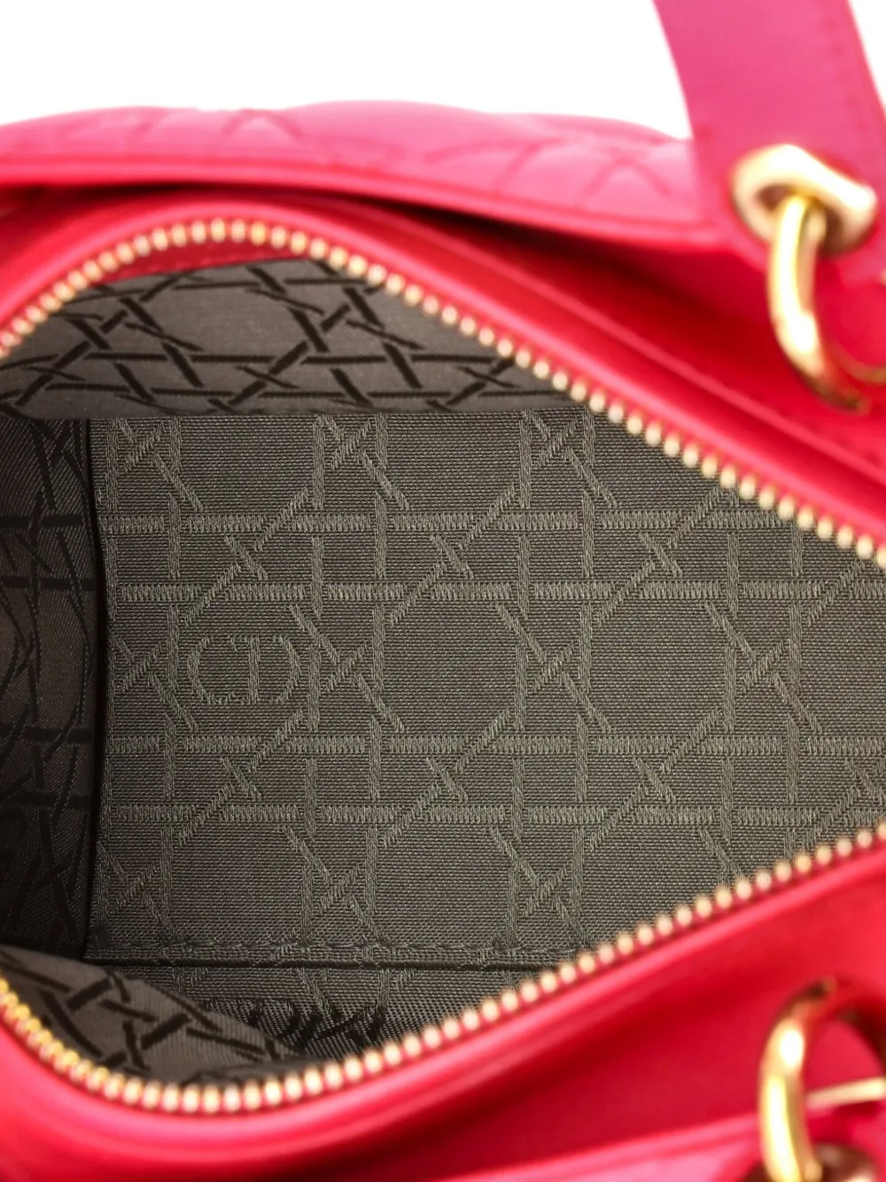 ☆美品☆【Dior】ショルダーバッグ　キルティング(ラムスキン) Christian Dior Pre-Owned レディ ディオール バッグ カナージュ