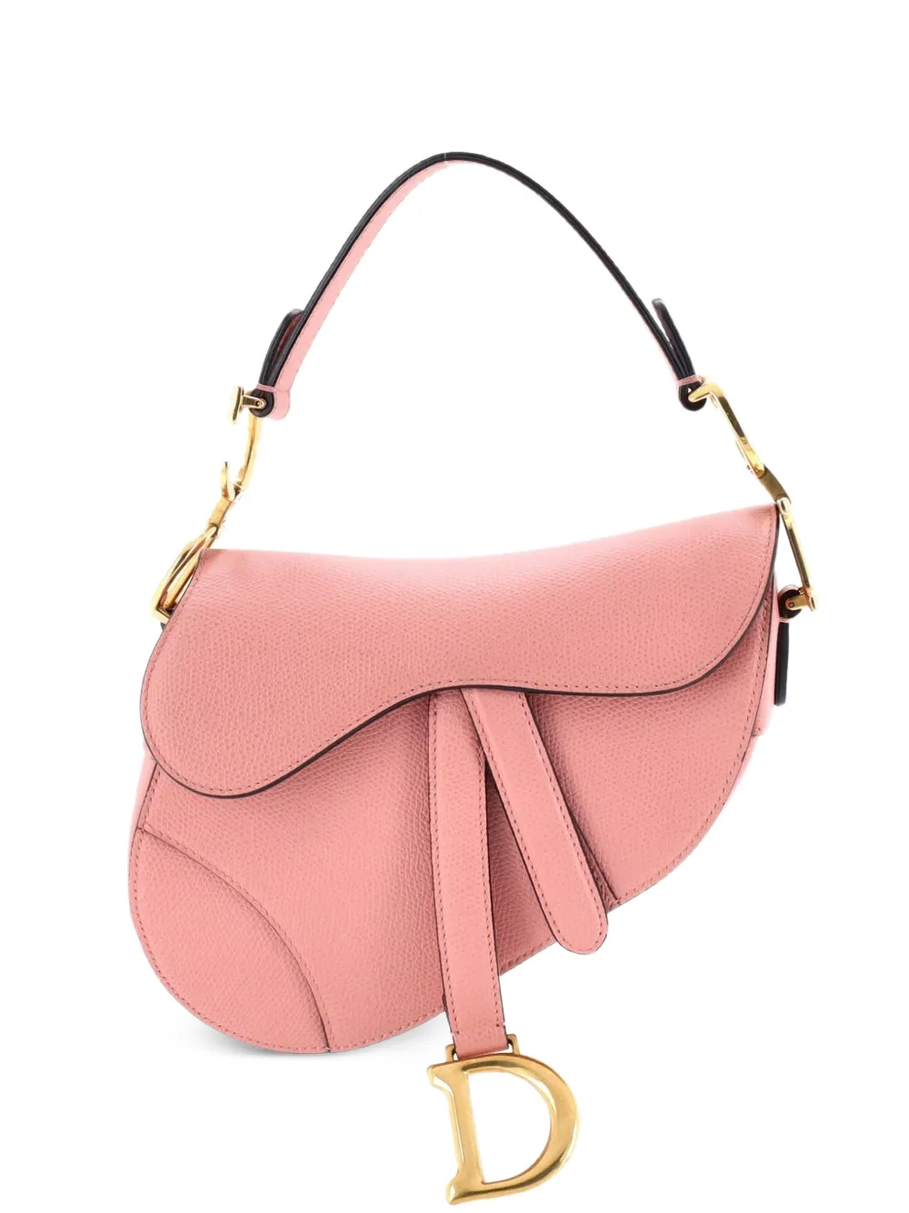 Christian Dior Pre-Owned Saddle Handbag Leather Mini shoulder bag - Rosa