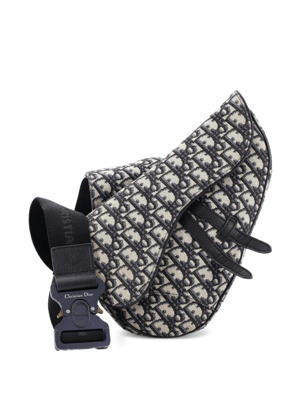 Christian Dior Pre-Owned Saddle Oblique Canvas crossbody bag - Blue