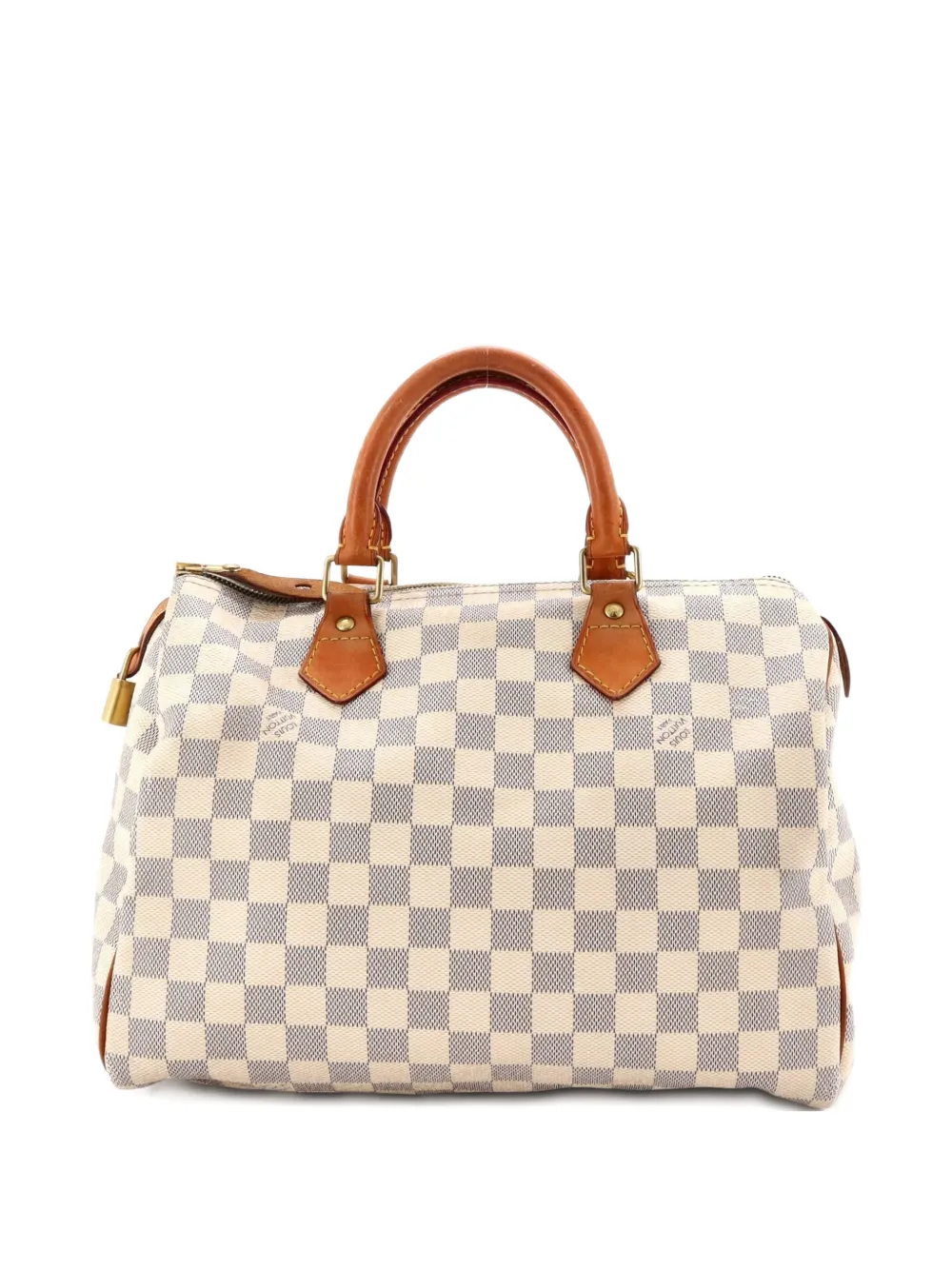 Louis Vuitton Pre-Owned Borsa a mano Speedy Damier 30 con tracolla - Bianco