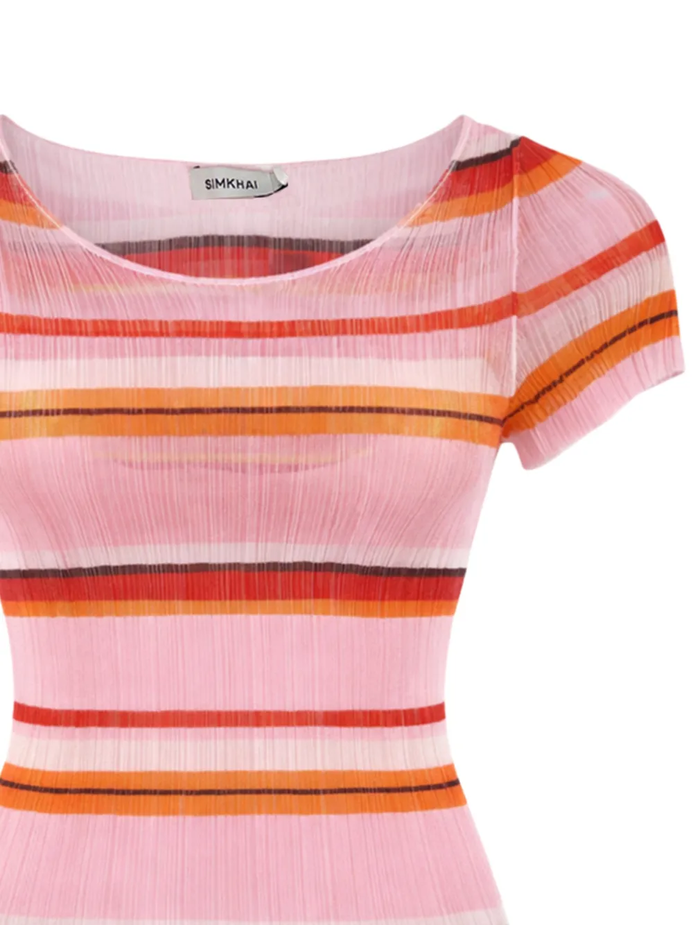 Knox Plisse Striped Top