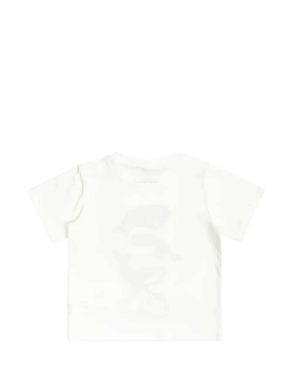Stella McCartney Kids T-shirt met walvisprint Wit