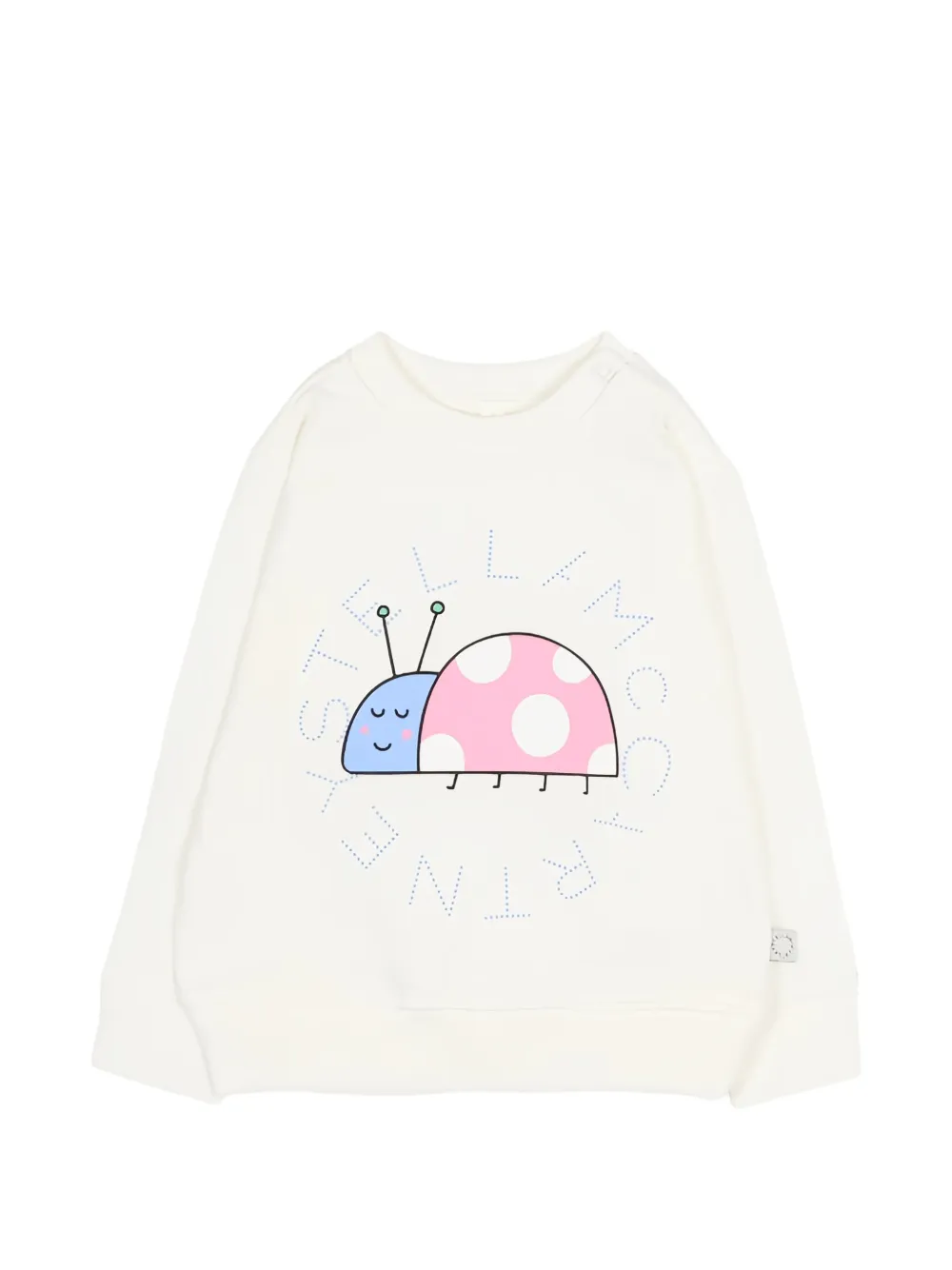Stella McCartney Kids ladybug graphic sweatshirt - Bianco