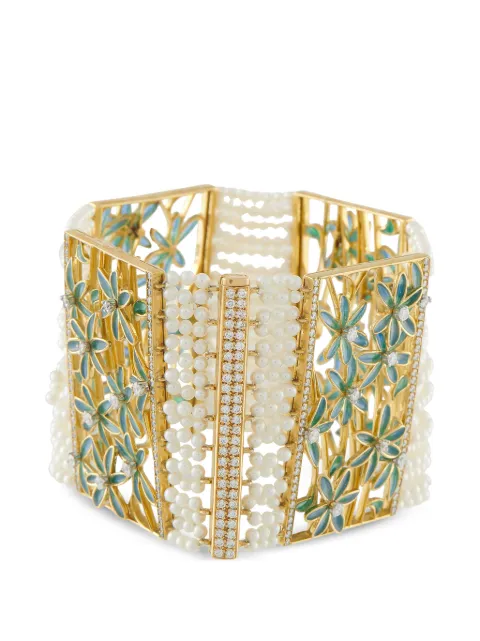 Cicada Jewelry floral diamond bracelet