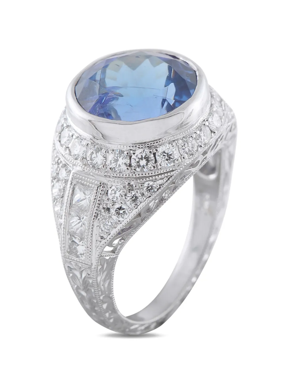 LB Exclusive diamond and tanzanite ring - Argento