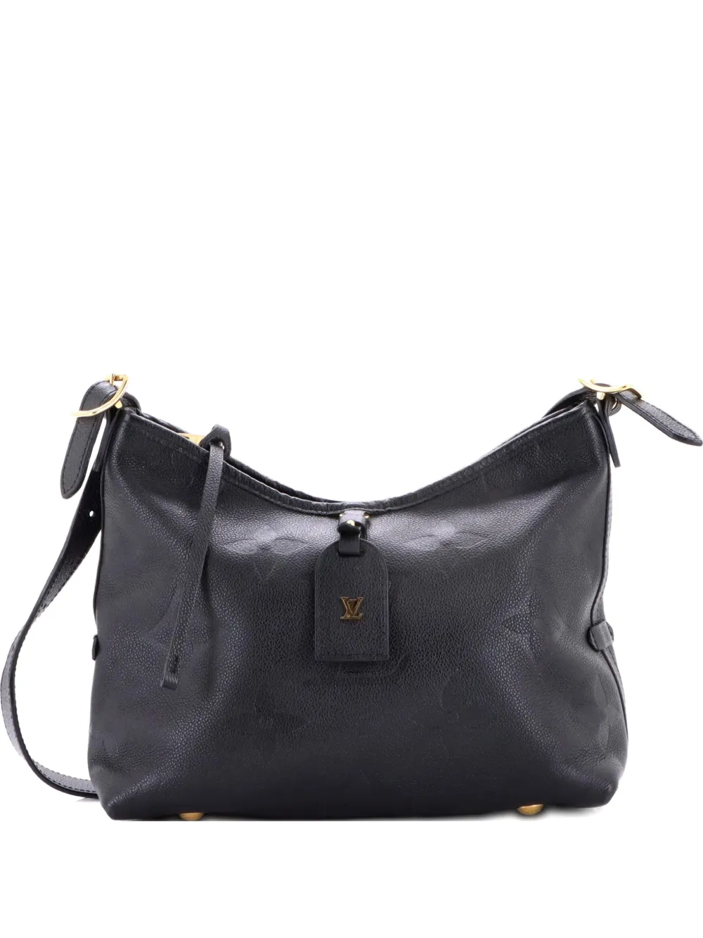 Louis Vuitton Pre-Owned CarryAll Monogram Empreinte Giant PM hobo bag - Nero