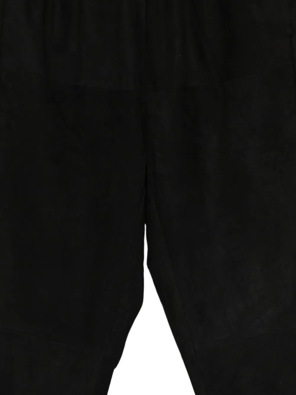  Rundholz Elasticated-wais Leather Trousers - Black 
