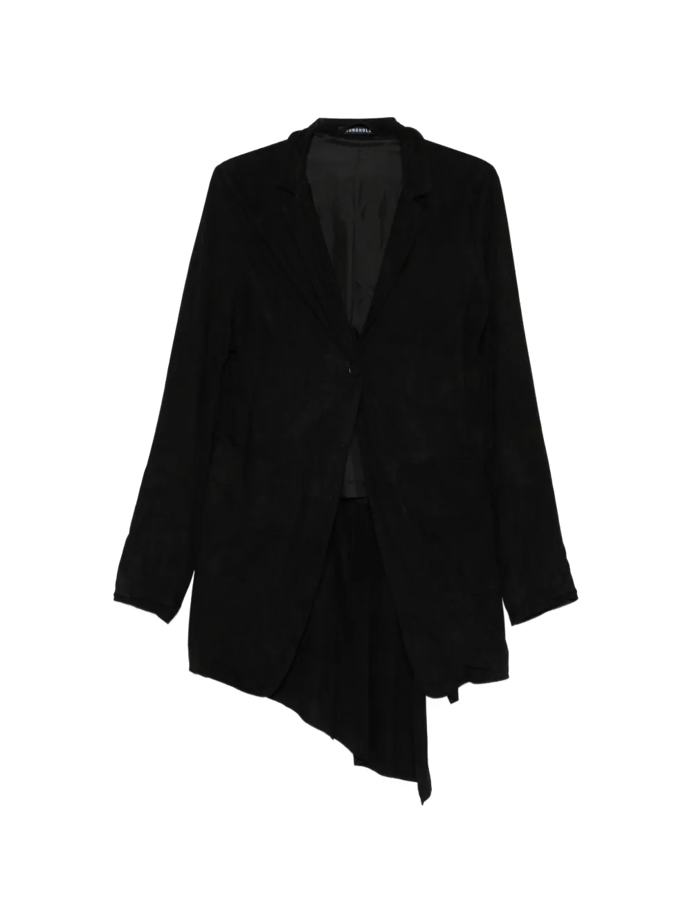Rundholz asymmetrical leather jacket - Nero