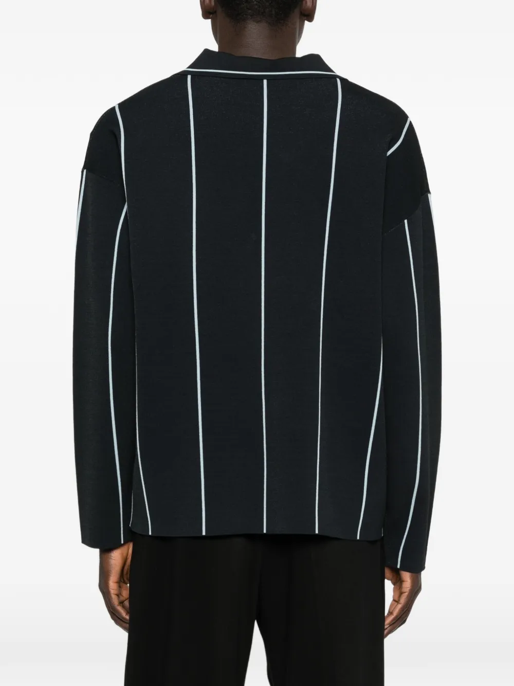 Études Studio Gestreepte sweater met lange mouwen Blauw