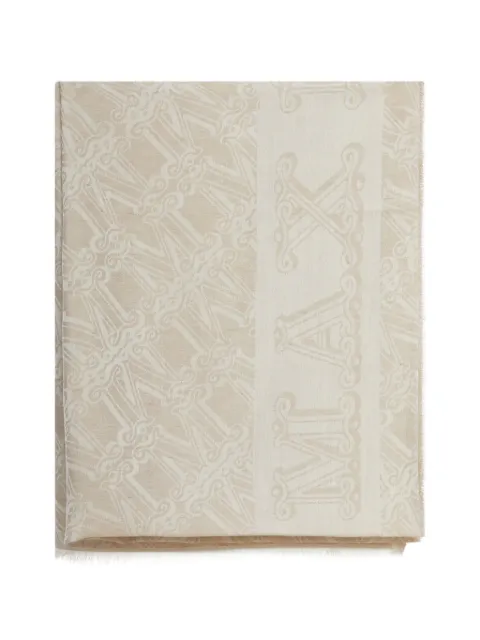 Max Mara jacquard logo scarf