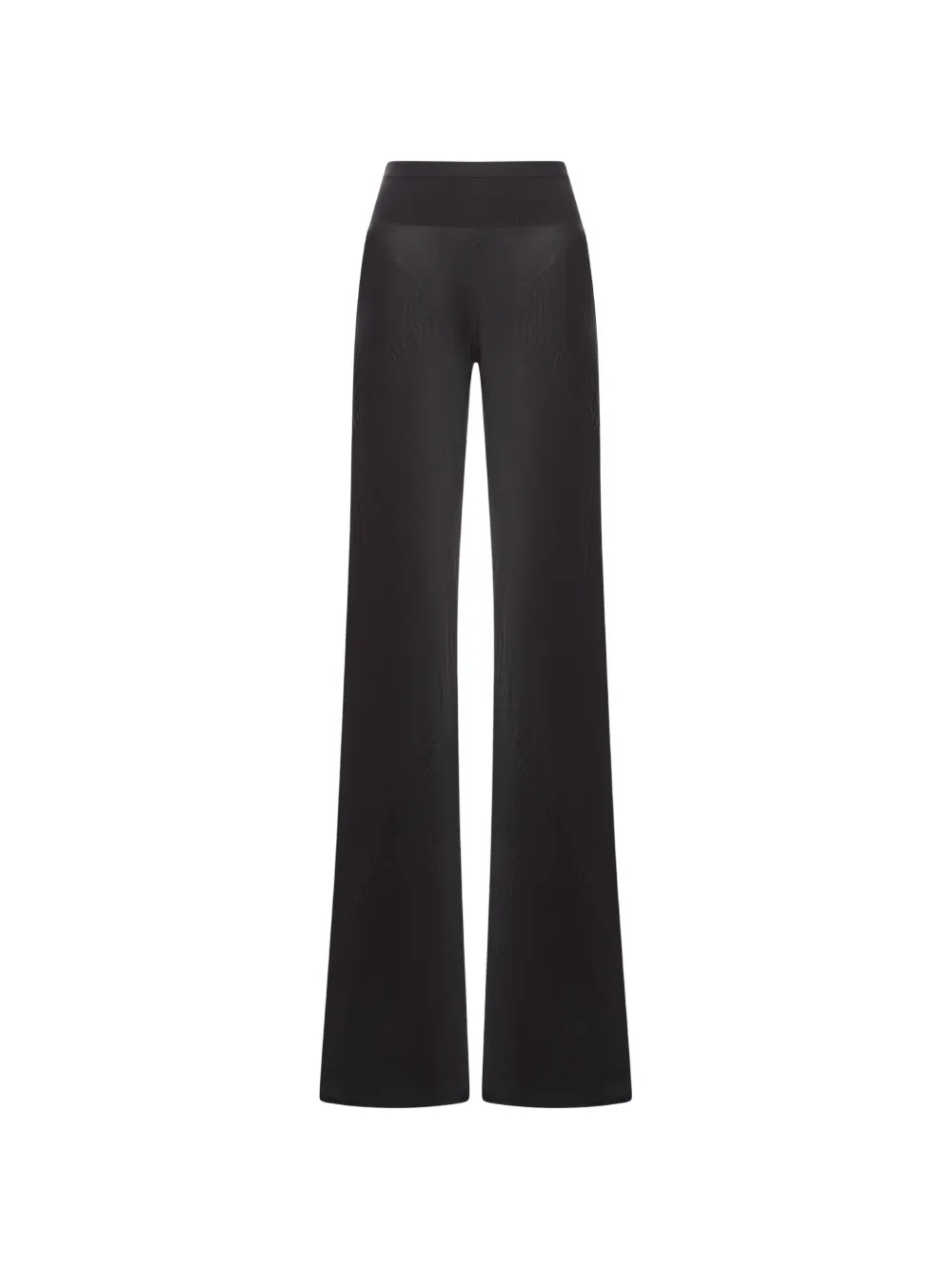 Rick Owens bias ribbed waistband trousers - Nero
