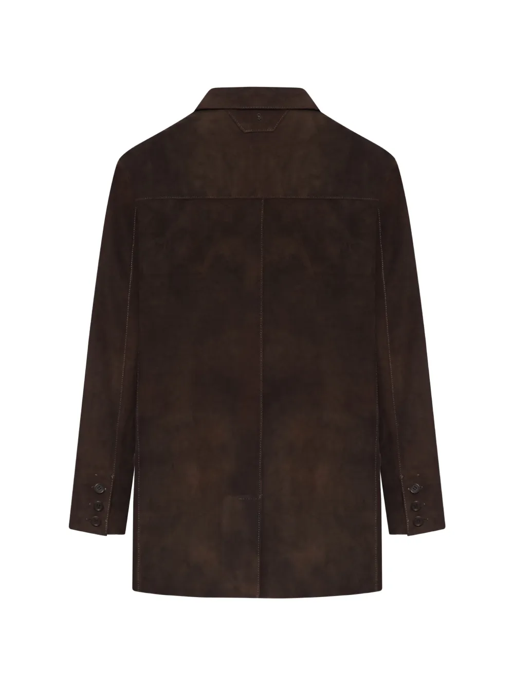 Salvatore Santoro レザージャケット 春夏 軽量パンチング 茶 Salvatore Santoro Flap Leather Jacket | Brown | FARFETCH