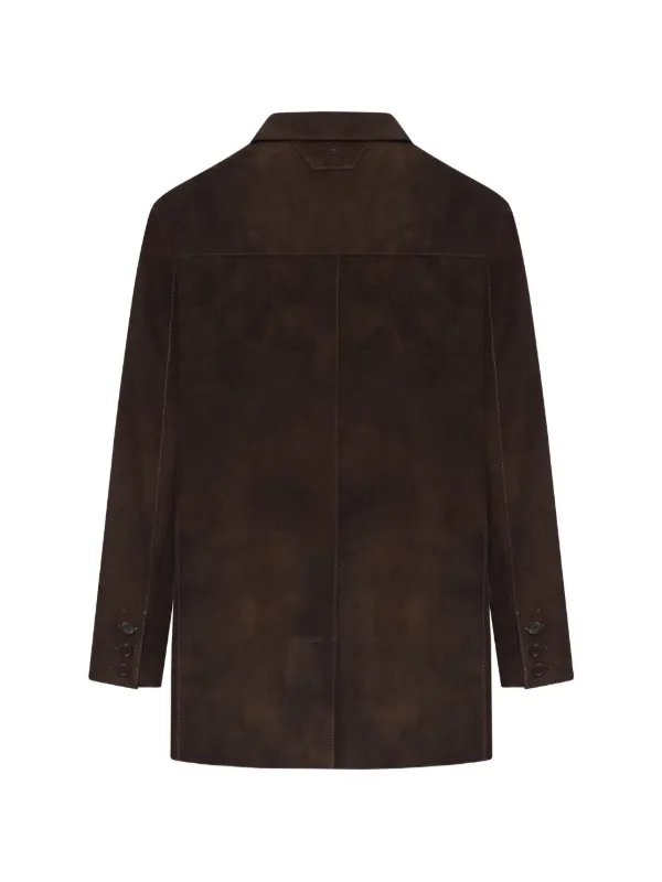 Salvatore Santoro Flap Leather Jacket | Brown | FARFETCH