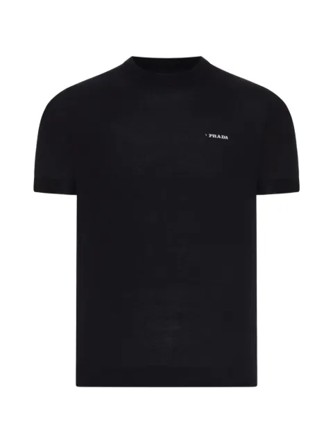 Prada round neck logo T-shirt
