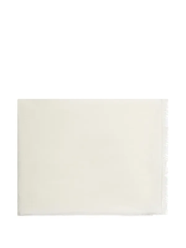 Max Mara Jacquard Logo Scarf in Neutrals