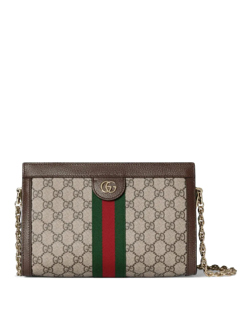 Gucci Medium Ophidia Gg Monogram Shoulder Bag In Brown