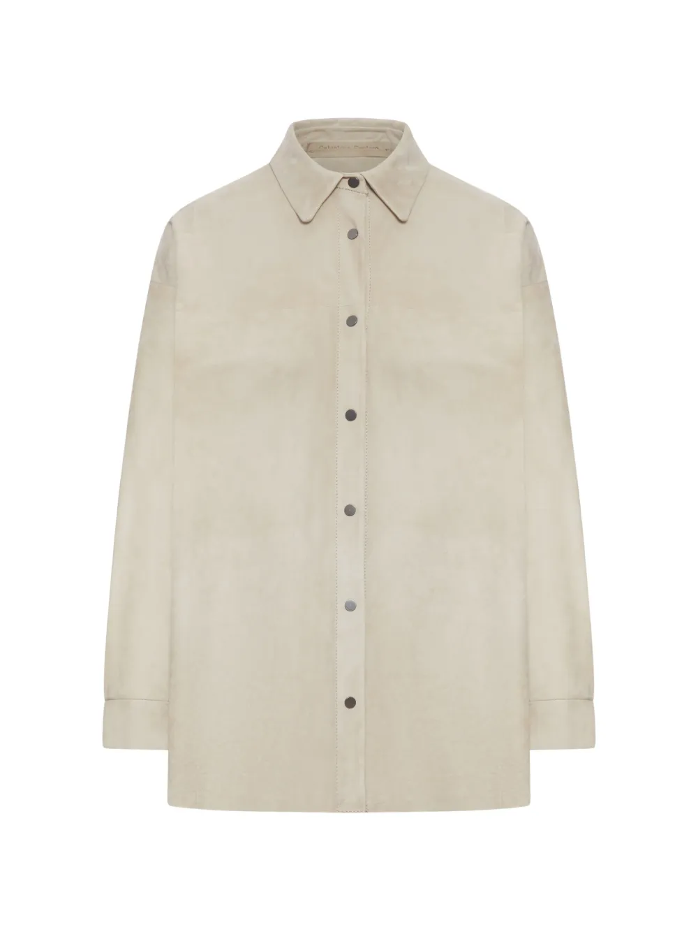 Salvatore Santoro leather shirt - Toni neutri