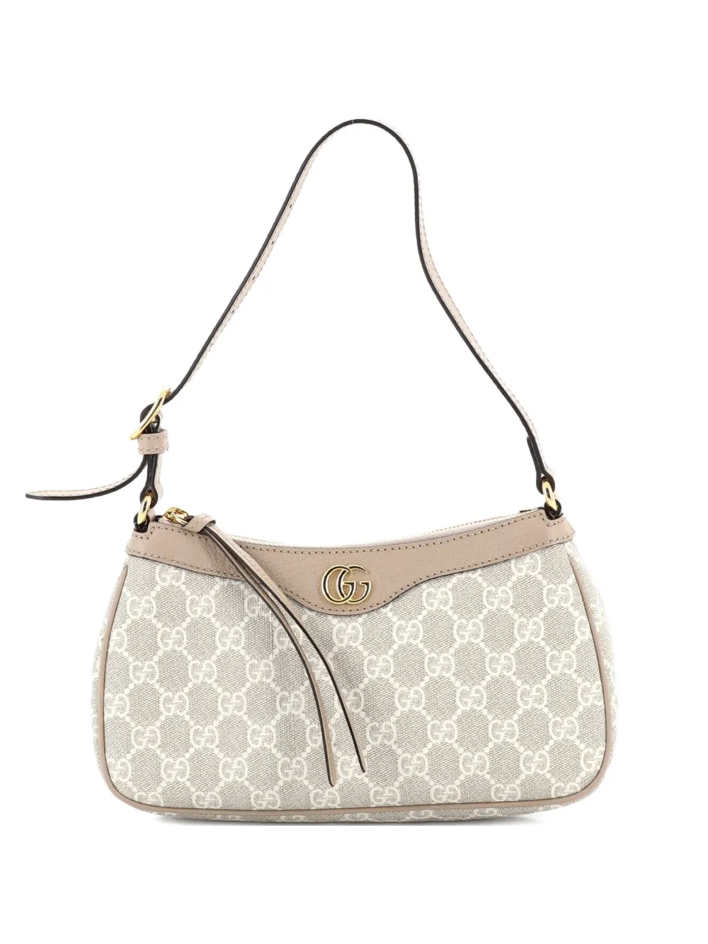 Gucci Pre-Owned Ophidia Zip Pochette GG Coated Canvas with Leather Small shoulder bag - Toni neutri