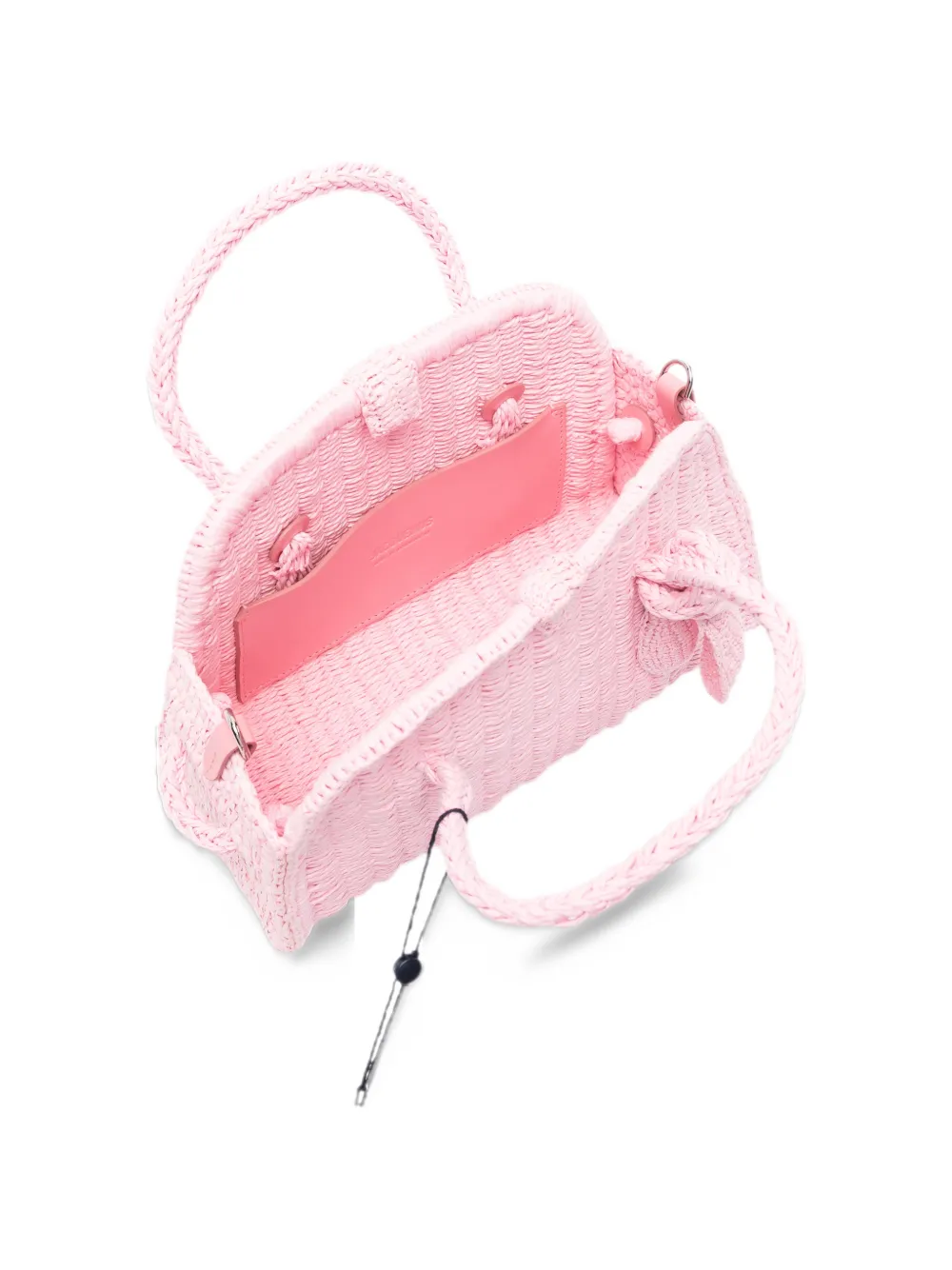 Jacquemus The small raffia Turismo bag Roze