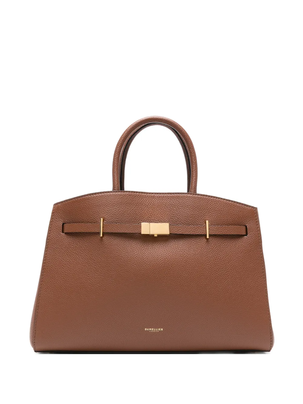 DeMellier medium Hudson buckled tote bag - Marrone