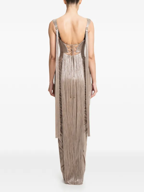 maria lucia hohan lace dress Maria Lucia Hohan Lace Pattern Long Dress w/ Tags - Neutrals Dresses, Clothing - MLH20735