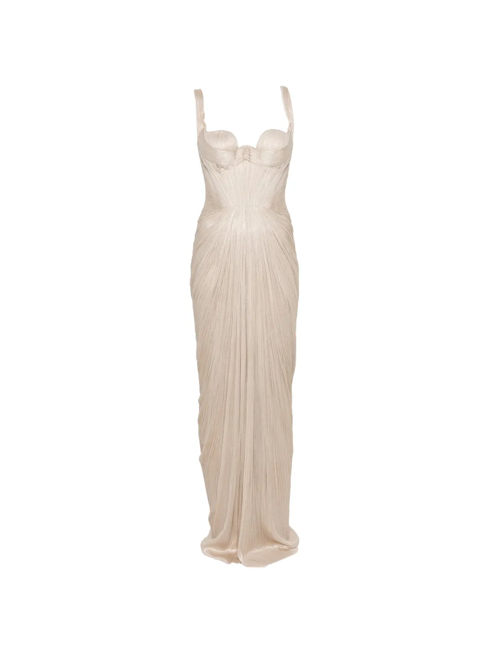 Maria Lucia Hohan Anais pleated maxi dress - Toni neutri