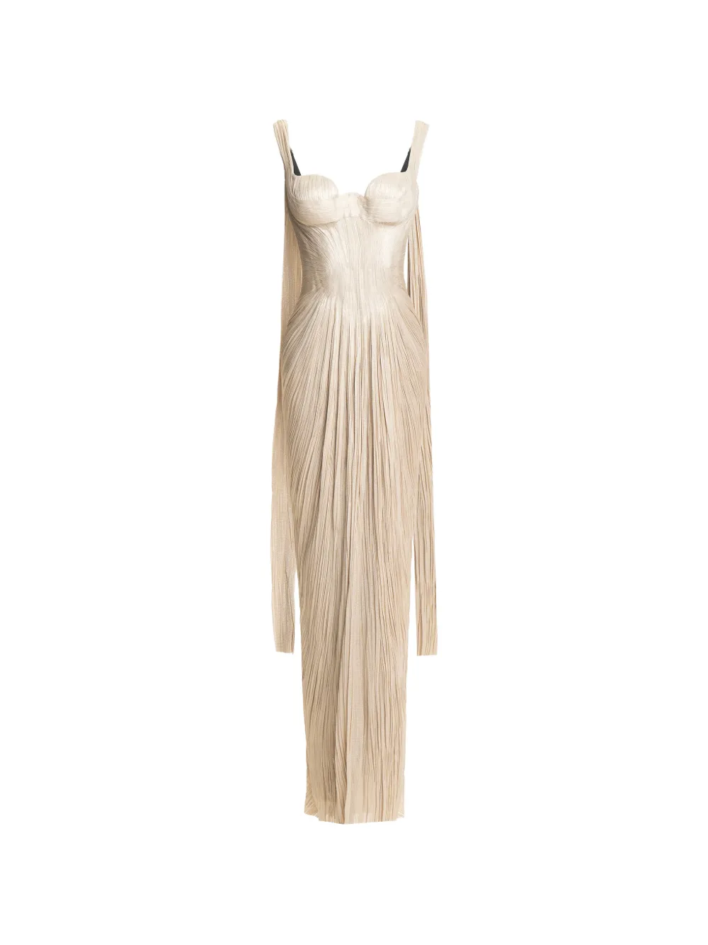 Maria Lucia Hohan Anais pleated maxi dress - Toni neutri