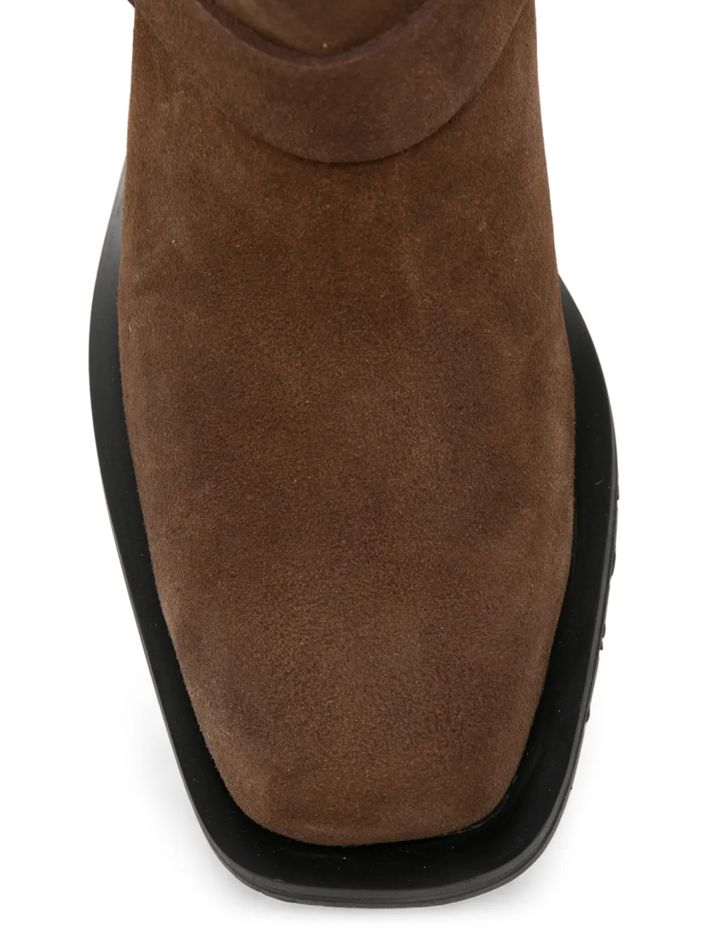 GANNI buckle-detail biker boots Bruin
